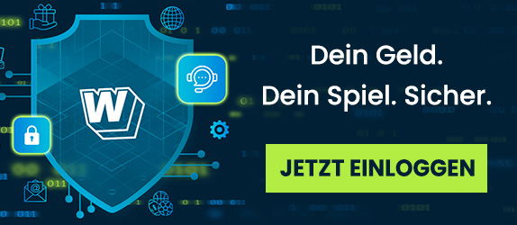 Sicherer Zugang zum Spielkonto mit Schutzschild und Einloggen Button